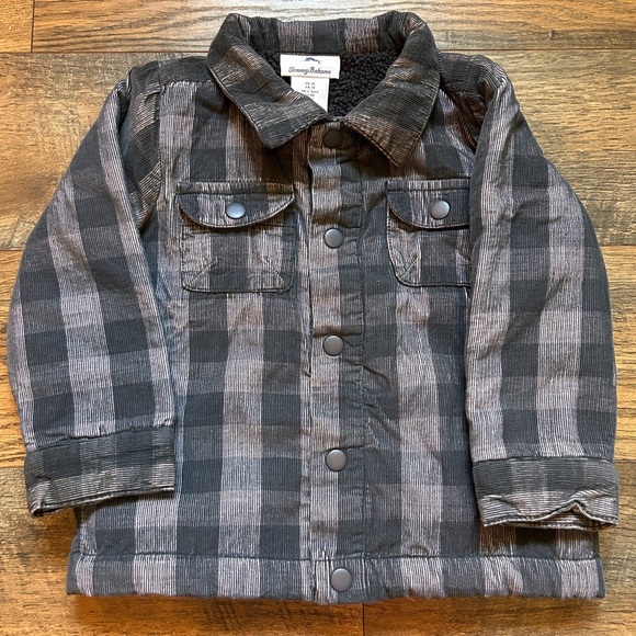 Tommy Bahama Toddler Gray Plaid Button Up Jacket Size 3T - Picture 1 of 10